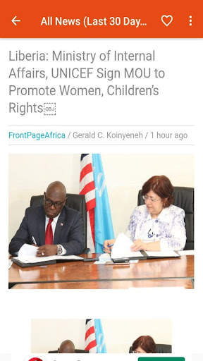 Liberia News App screenshot 1