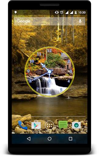 Waterfall Clock Live Wallpaper screenshot 6