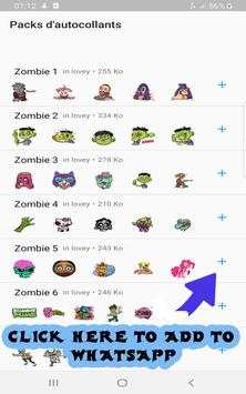 Zombie Stiker - WAStickerApps screenshot 1