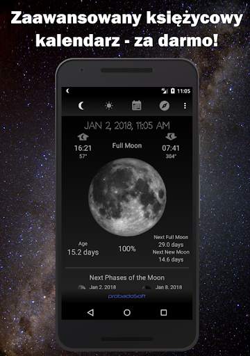 Fazy Księżyca – kalendarz screenshot 1