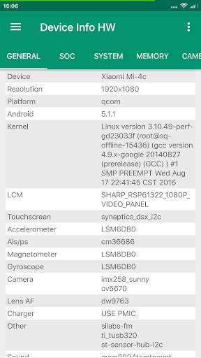 Device Info HW screenshot 1