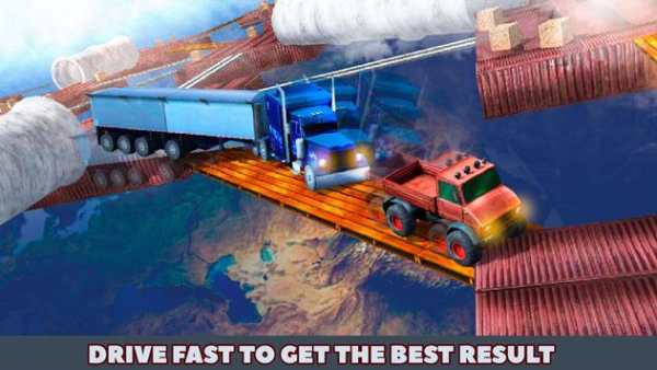 Impossible Truck Sky Driving screenshot 2