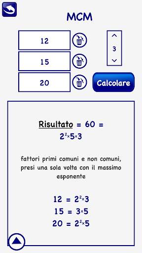 MCM MCD scomposizione Fattori primi Matematic LITE screenshot 3