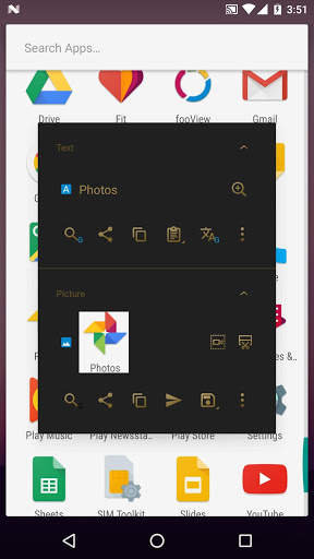 fooView Theme - Black Golden screenshot 3