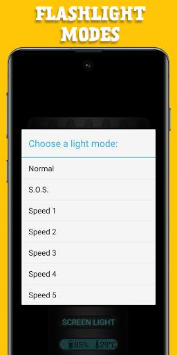 Flashlight -No Ads, Home Screen Icon, White Screen screenshot 4