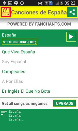 Spain World Cup 2014 Songs screenshot 2