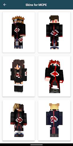 Akatsuki Skin for Minecraft PE screenshot 1