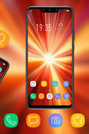 Latest Galaxy note 10 radiation theme hd launcher screenshot 2