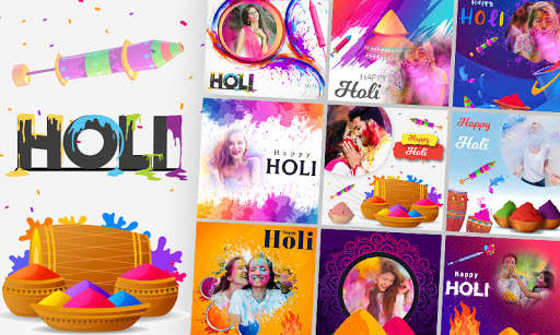 Holi Photo Editor 2021, Holi Photo Frame screenshot 1