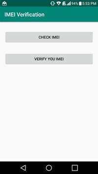 IMEI Verification screenshot 1