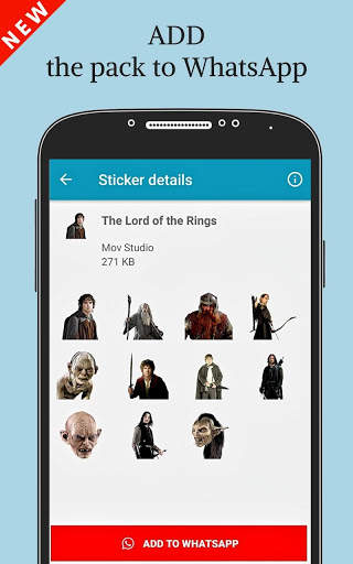 Movie Stickers For WhatsApp 🎦 New WAStickerApps screenshot 3