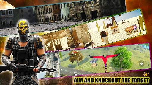 3D Squad Free Fire Battleground Team Shooter 2021 screenshot 5