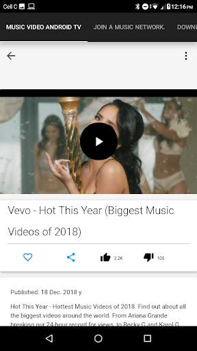 Music Video Android TV screenshot 3