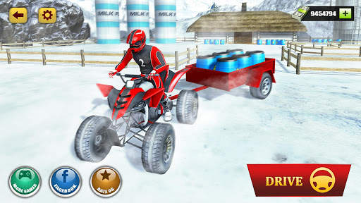 Offroad Quad Bike Cargo Delivery: ATV Rider Sim screenshot 11