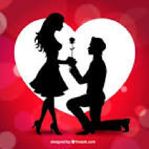 Black and white dating zone icon