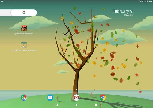 Tree With Falling Leaves Live Wallpaper - FREE screenshot 18