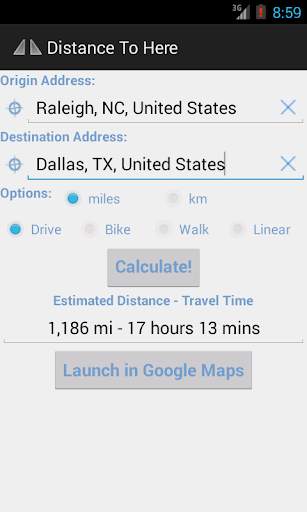 Distance to Here Free screenshot 2