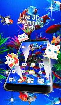 Live 3D Swimming Fish Keyboard Theme screenshot 6