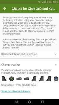 Cheats App for GTA 5 screenshot 4