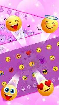 Lovely Pink Kitty Cat Keyboard Theme screenshot 3