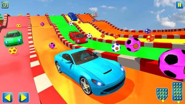 Superheroes Water Slide Colors Car Racing screenshot 4