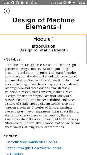 The Mechanical App~Mechanical Engineering VTU CBCS screenshot 3