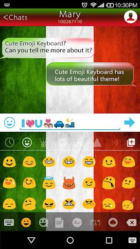 Italy Emoji Keyboard Theme screenshot 2