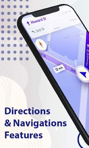 GPS Maps & Navigation , Live Route & Place Finder screenshot 1