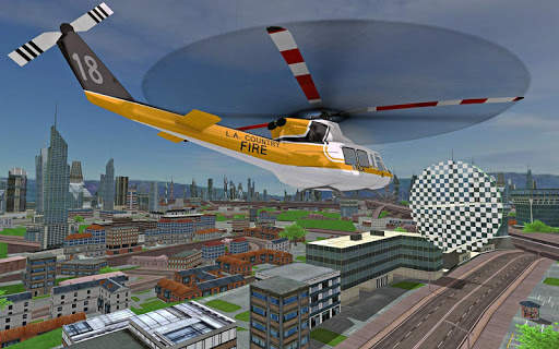 Futuristic Helicopter Rescue Simulator Flying screenshot 6