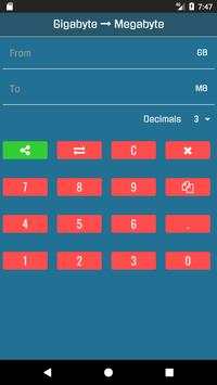 GB to MB Converter screenshot 1
