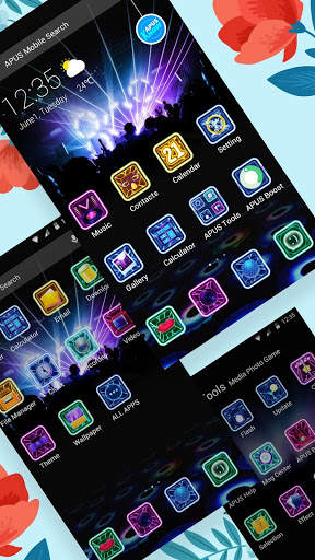 Music-APUS Launcher theme screenshot 2