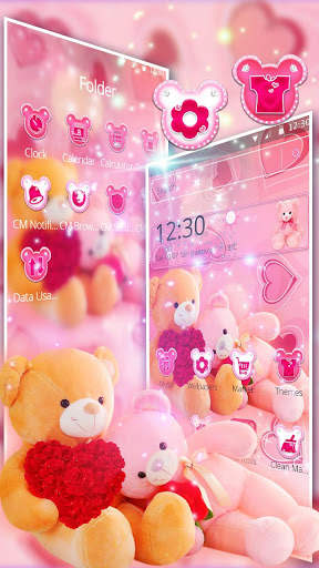 Cute Teddy Bear Love Theme screenshot 4