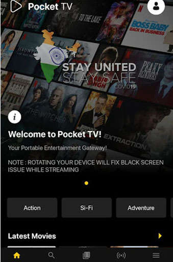 Pocket TV Free Movies Live TV & Web Series screenshot 3