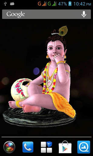 3D Little Krishna Live Wallpaper screenshot 7