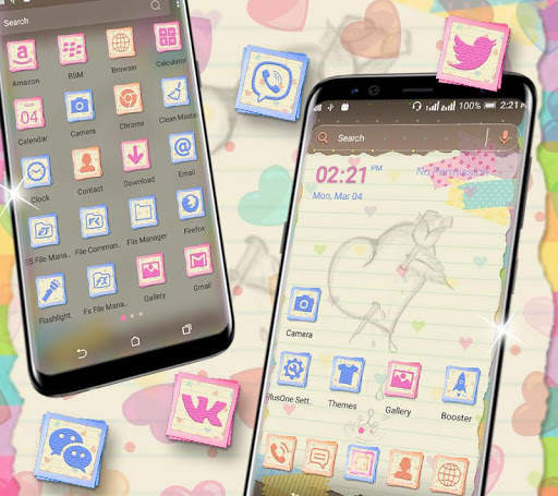 Cool Notepad Launcher Theme screenshot 1