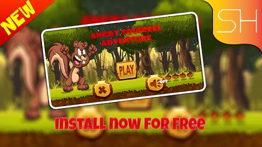 angry squirrel jungle adventure screenshot 1