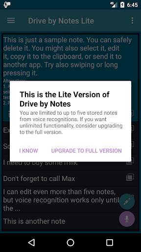 Drive by Notes Lite screenshot 8