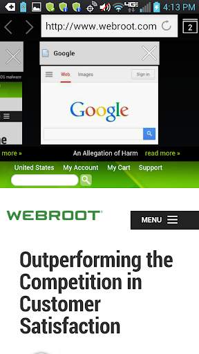 Webroot SecureWeb Browser screenshot 2
