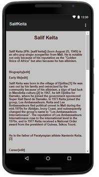 Salif Keita Music Lyrics screenshot 2