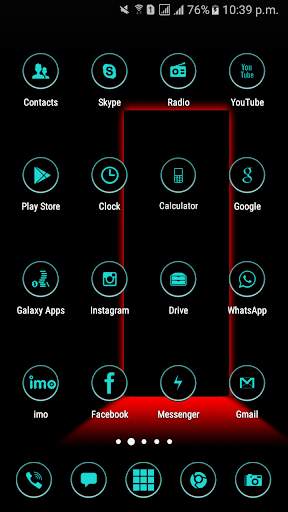 Galaxy s8 Cool Black Theme screenshot 4