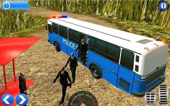 Off road Police Bus Drive Simulator screenshot 5