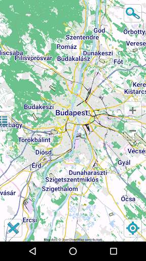Map of Budapest offline screenshot 1
