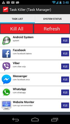 Task Killer (Task Manager) screenshot 1