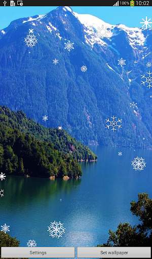 Snow Flakes Live Wallpaper screenshot 4