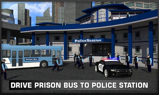 Coach Bus Police Transport 3D screenshot 4