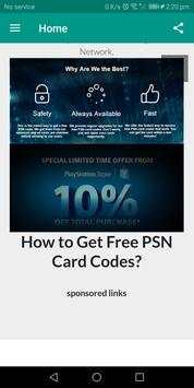 free psn codes generator скриншот 3