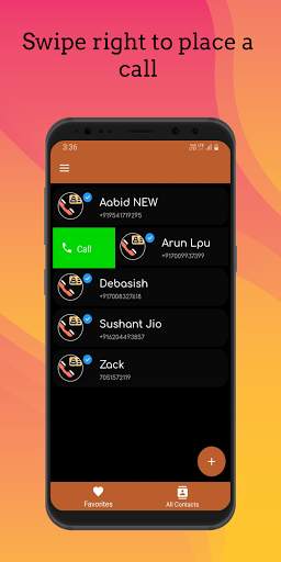 Swipe Dial - Swipe dialer app screenshot 3