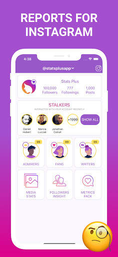 Stats Plus for Instagram Followers Report Analyzer screenshot 1