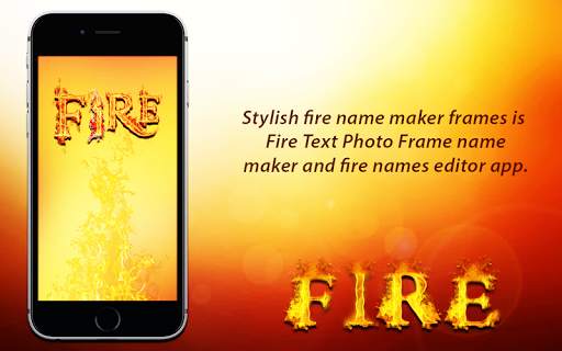 Fire Text Photo Frame - Fire Text Photo Editor screenshot 2