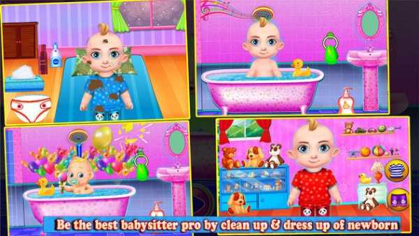 Sweet Baby Girl Cleaning Baby Care Game screenshot 3
